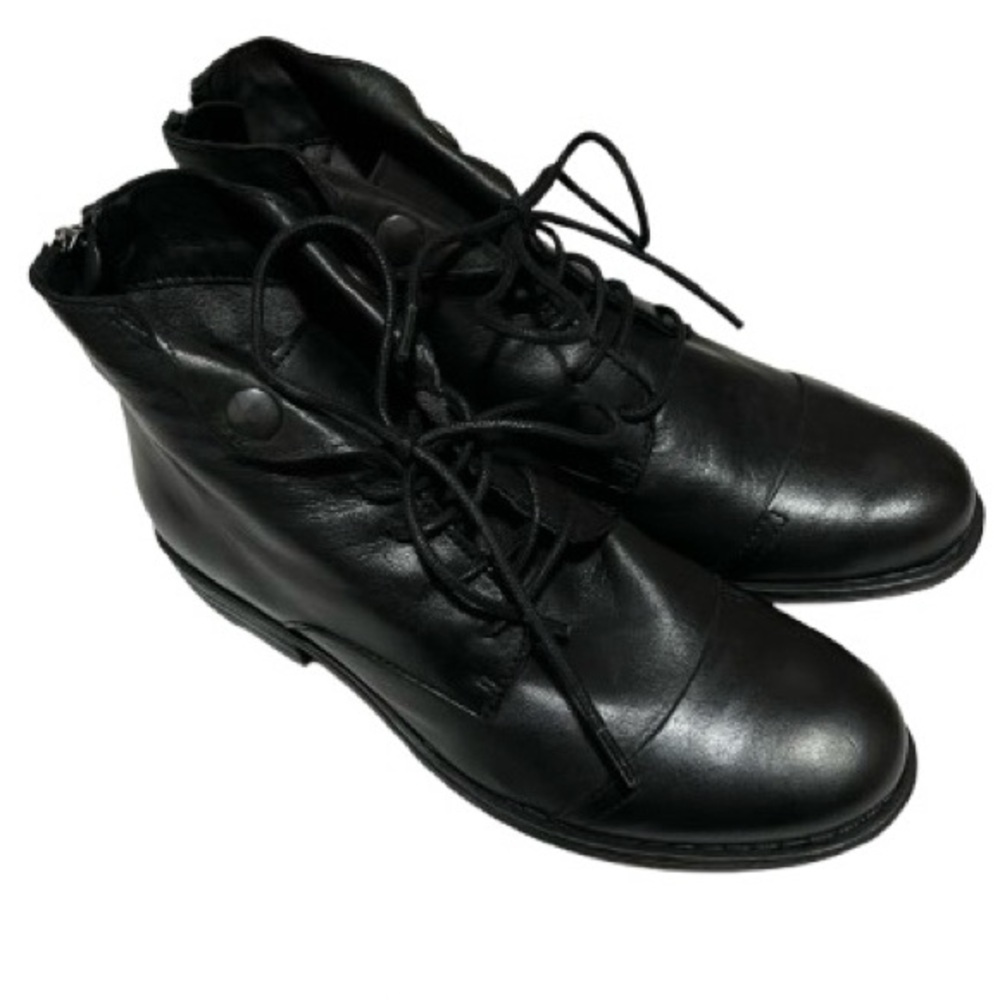 Miz Mooz Lennox Black Leather Boots, size 38